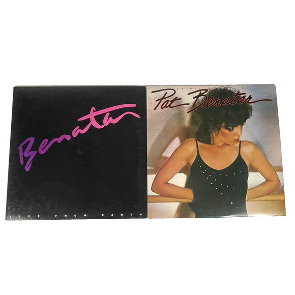 Pat Benatar Vtg Vinyl Album LPs x2: Crimes of Passion, Live from Earth Chrysalis - Picture 1 of 16